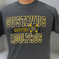Graphite Gustavus Gusties W/Shield Tee By Ci Sport