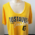 Junior Cut T-Shirt Slub Crew Gold With Gustavus Gusties By Utrau