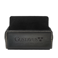 Gustavus Leather Business Card Holder Gray
