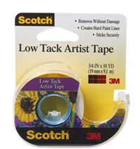 Tape Low Tack Artist 3/4 Inch