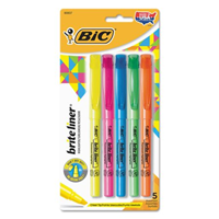 Highliter Bic Brite Liner 5Pkg