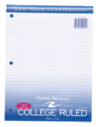 Looseleaf Paper College Rule