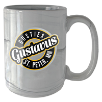 Mug Gustavus Gusties St Peter Mn Marble Gray