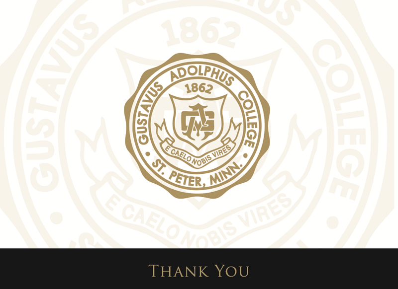Gustavus Crested Thank You's - 10PK (SKU 1106234971)