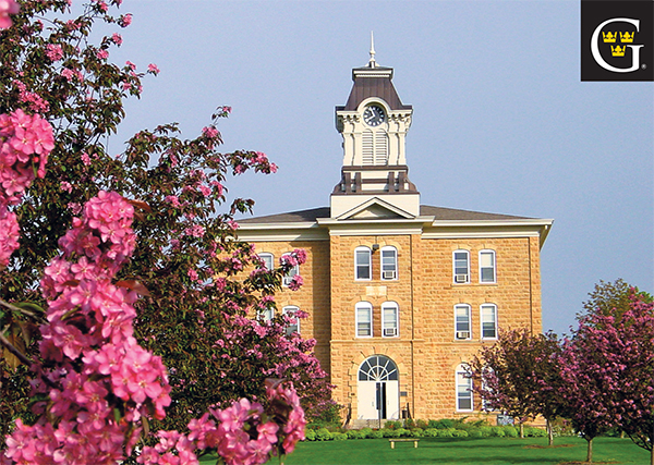 Postcard Old Main with apple blossoms (SKU 1176908846)