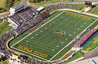 Postcard Football Field on Game Day
