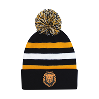 Hat Youth Halftime With Cuff & Pom  Black / Gold