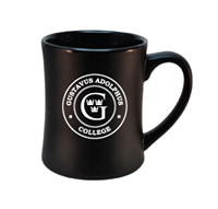 Mug Gustavus Adolphus College Circle G Matte Black 16 Oz