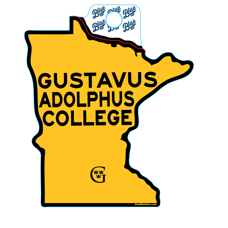 Sticker Blue 84 State Gustavus Adolphus College, G With Crowns (SKU 1185865277) Sticker Blue 84 State Gustavus Adolphus College, G With Crowns (SKU 1185865277)
