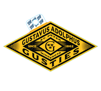 Sticker Blue 84 Diamond Gustavus Adolphus College St. Peter Gusties