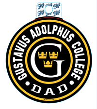 Sticker Blue84 Circle Gustavus Adolphus College Dad