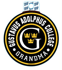 Sticker Blue84 Circle Gustavus Adolphus College Grandma