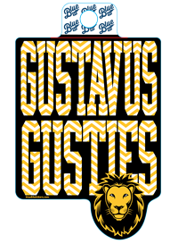 Sticker Blue84 Gustavus Gusties Chevron