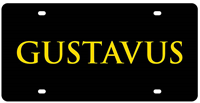 License Plate Stainless Steel Gustavus
