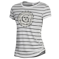 Women's T-Shirt Alternative Gustavus Adolphus College Stripe Ivory