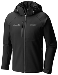 Jacket Columbia Hood Softshell Black