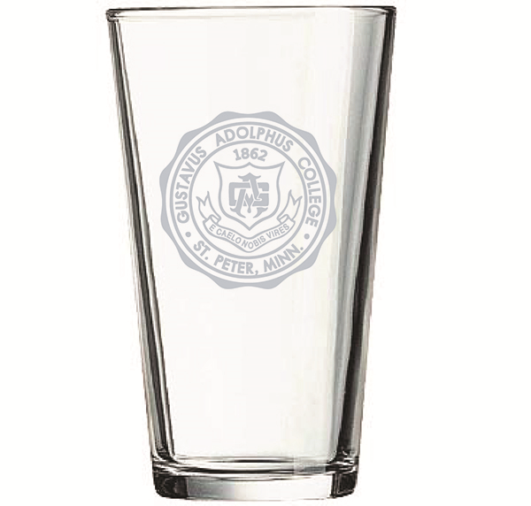 Glass Pint Etched Seal 16 Oz (SKU 1190537057)