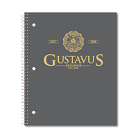 NOTEBOOK GUSTAVUS WORDMARK 1 SUB BLACK / GRAY / WHITE