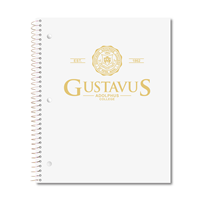 NOTEBOOK GUSTAVUS WORDMARK 1 SUBJECT BLACK / GRAY / WHITE