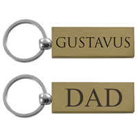 Keychain LXG Gustavus Dad Engraved Gold
