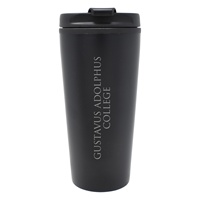 Tumbler Lxg Gustavus Adolphus College Engraved Black