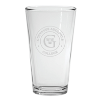 Glass Pint Etched Gac Circle G 16 Oz