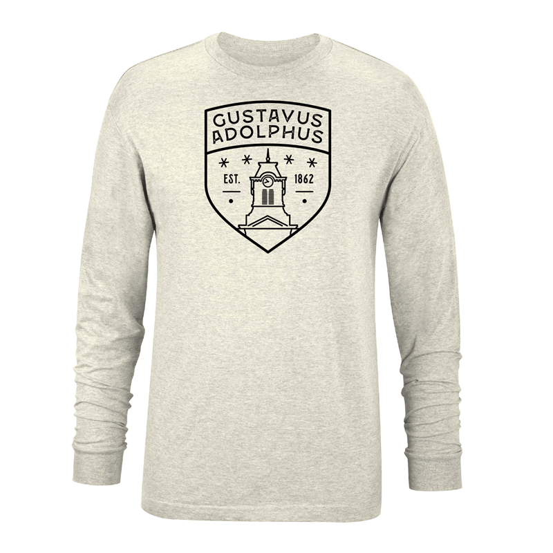 Long Sleeve T-Shirt Uscape Gustavus Adolphus Old Main Oatmeal Heather (SKU 1195004290)