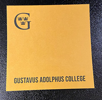 Sticky Notes Spirit Gustavus Square G Gold 3 Pack