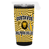 Tumbler Gustavus Adolphus College Gus Black / Gold