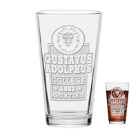 Glass Pint Engraved Gac Gus