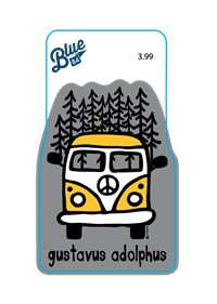 Sticker Blue 84 Gustavus Adolphus Van & Trees *Mini*