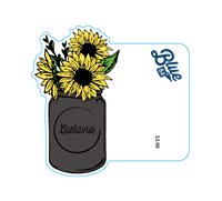 Sticker Blue 84 Gustavus Mason Jar *Mini*