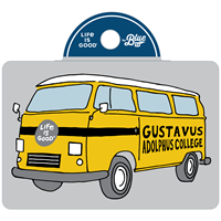Sticker Blue 84 Gustavus Life Is Good Van