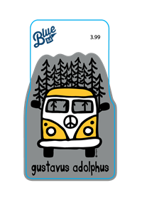 Sticker Blue 84 Gustavus Adolphus Van & Trees