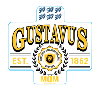 Sticker Blue 84 Gustavus Est 1862 Mom