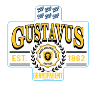 Sticker Blue 84 Gustavus Est 1862 Grandparent