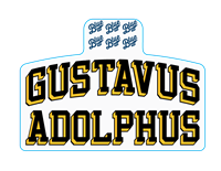 Sticker Blue 84 Gustavus Adolphus