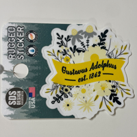 Sticker SDS Design Gustavus Adolphus W/ Flowers