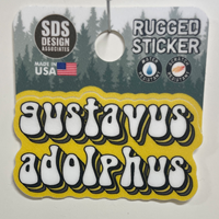 Sticker SDS Design Gustavus Adolphus Bubble Text