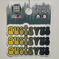 Sticker SDS Design Gustavus Repeat Bubble Text