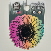Sticker SDS Design Rainbow Sunflower
