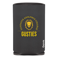 Can Koozie Gustavus Adolphus College Arched Gus Gusties Black / Gold