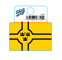 Sticker Blue 84 Gac Flag Mini