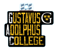 Sticker Blue 84 Gustavus Adolophus College