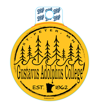 Sticker Blue 84 St. Peter Mn Gustavus Adololphus College Est 1862