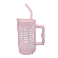 Tumbler Spirit Gustavus Adolphus College Gusties Pink