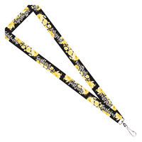 Lanyard Gustavus Flowers Blk/Gold