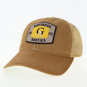 Cap League Old Favorite Trucker Gustavus GA Gusties Khaki