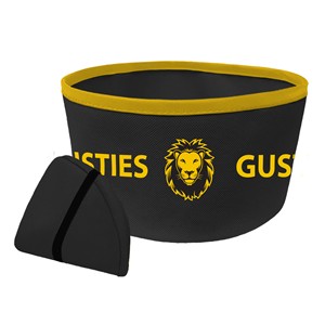 Pet Collapsible Travel Bowl Black / Gold