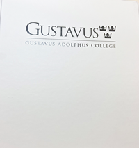 Binder 1.5" O-Ring White Gustavus Adolphus College